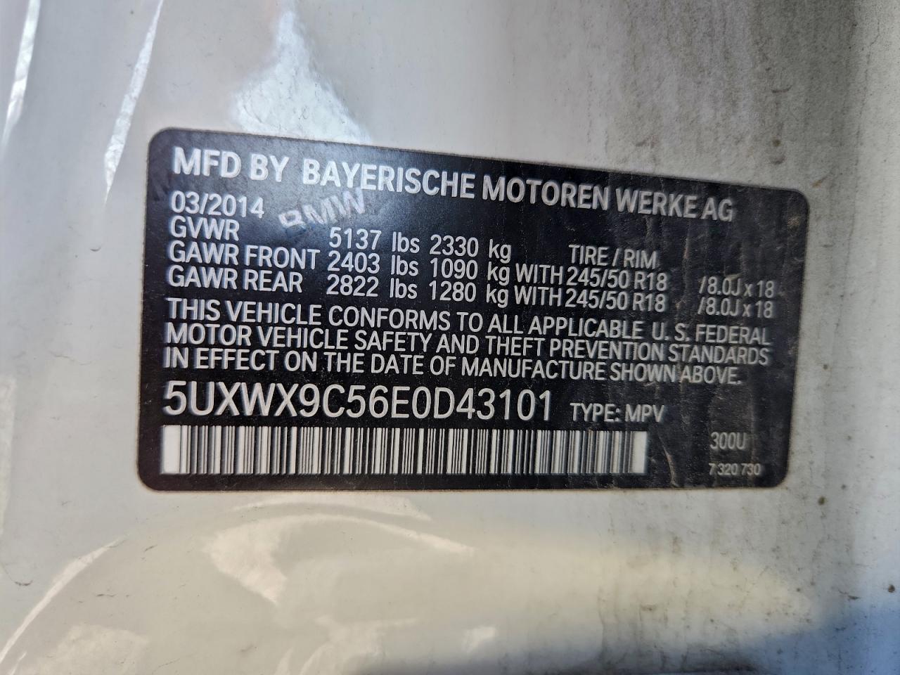 2014 BMW X3 xDrive28I - zdjęcie 13