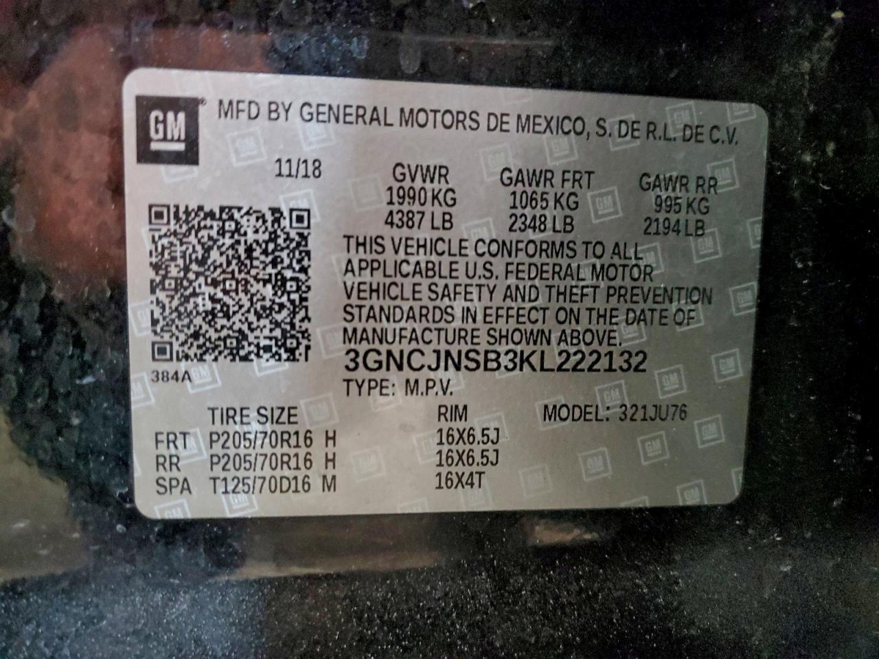 2019 Chevrolet Trax Ls - zdjęcie 13