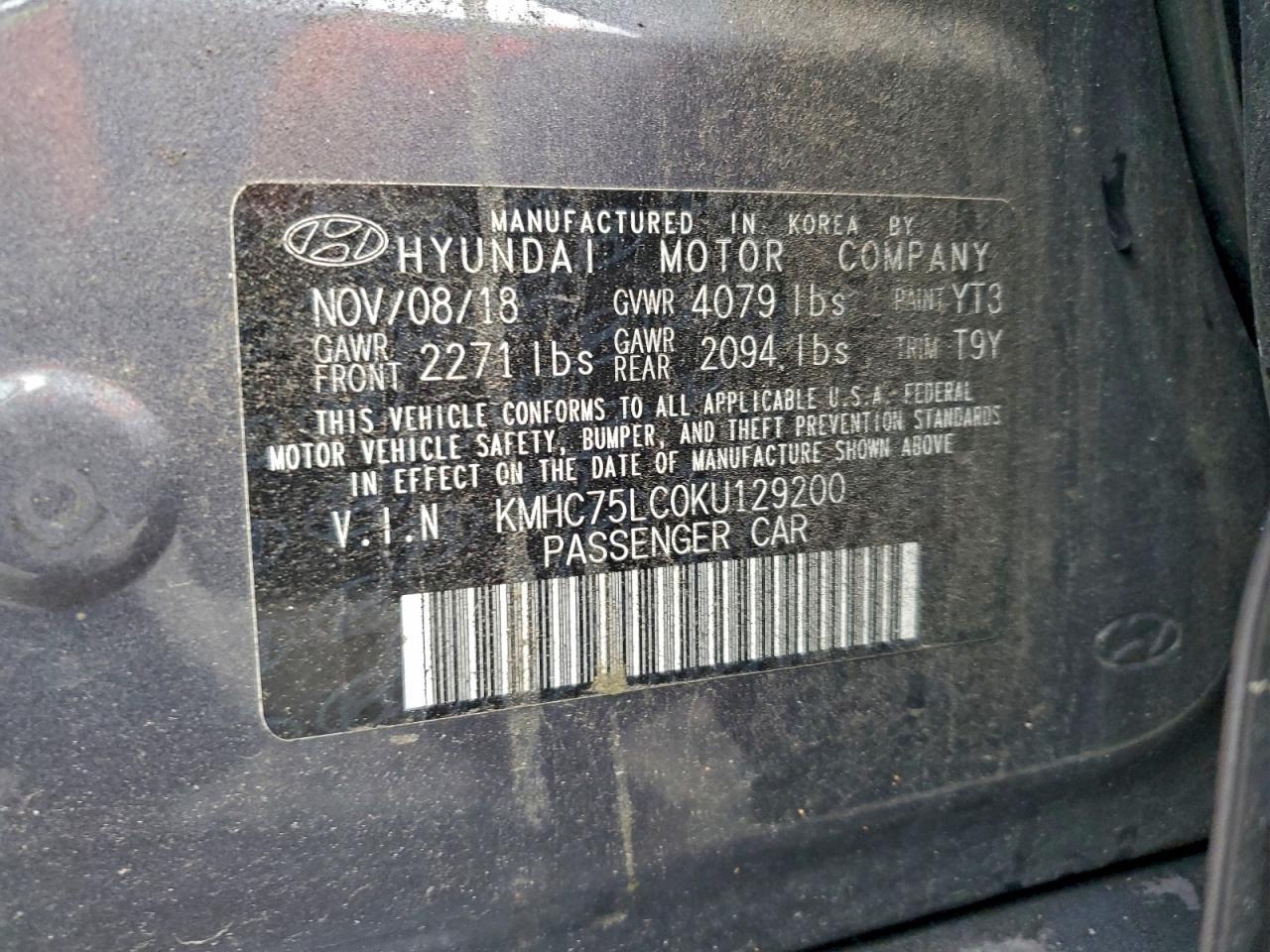 2019 Hyundai Ioniq Sel - zdjęcie 12