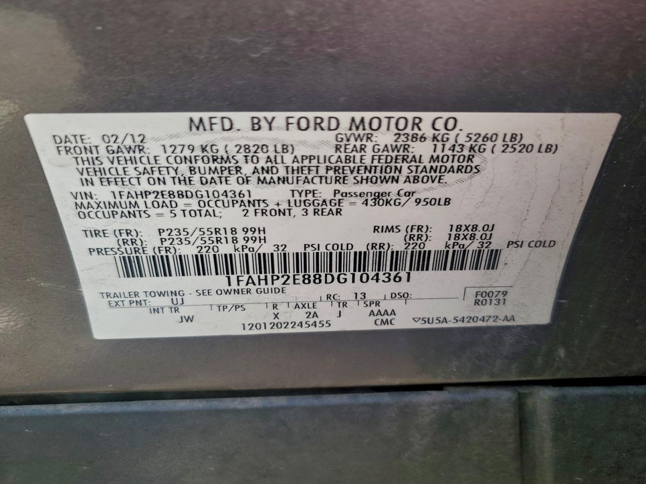 2013 Ford Taurus - zdjęcie 13