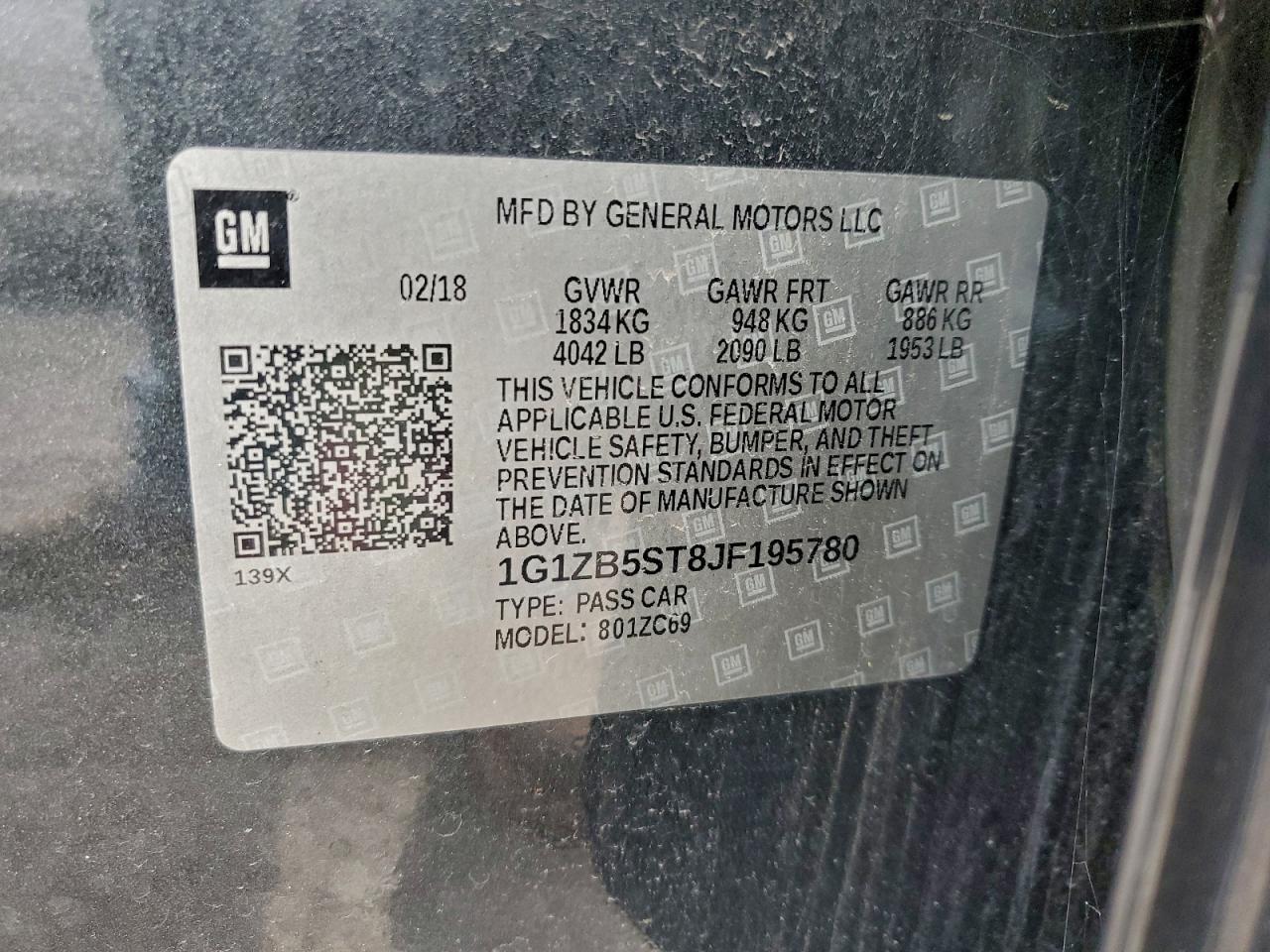 2018 Chevrolet Malibu - zdjęcie 12