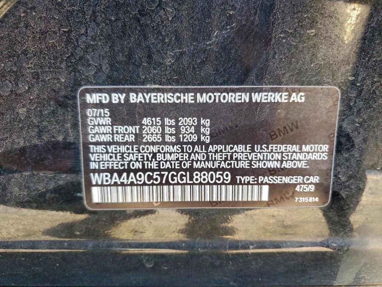 2016 BMW 428 I Gran Coupe Sulev - zdjęcie 12