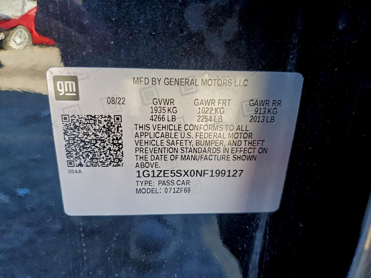 2022 Chevrolet Malibu Premier - zdjęcie 12