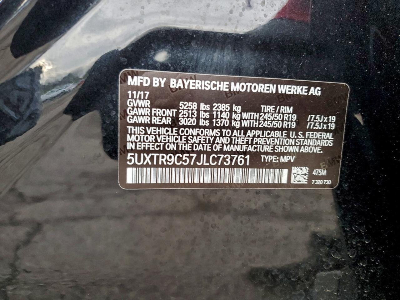 2018 BMW X3 xDrive30I - zdjęcie 14