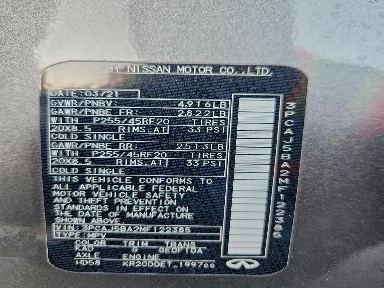 2021 Infiniti Qx50 Luxe - zdjęcie 13