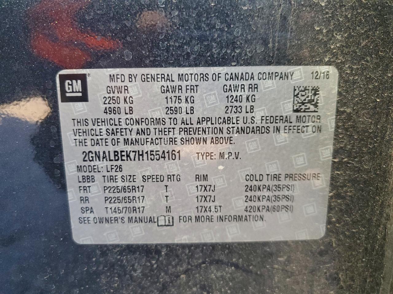 2017 Chevrolet Equinox Ls - zdjęcie 13