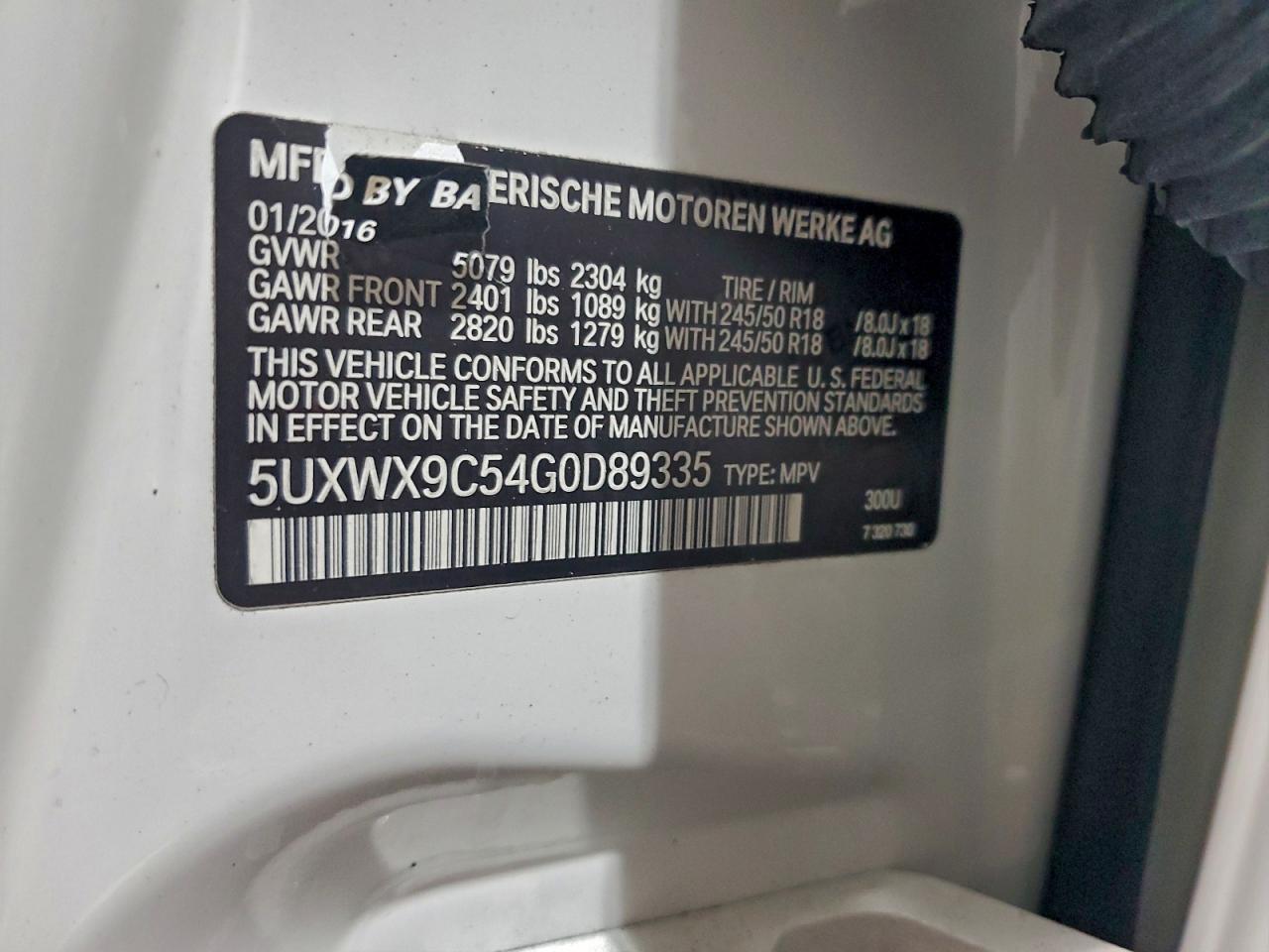 2016 BMW X3 xDrive28I - zdjęcie 13