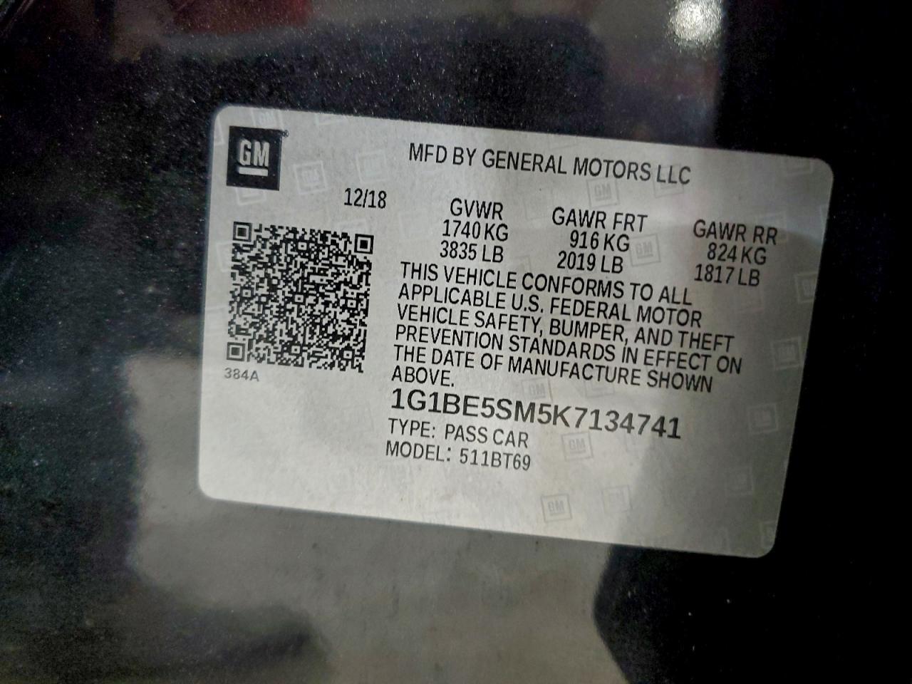 2019 Chevrolet Cruze Lt - zdjęcie 12