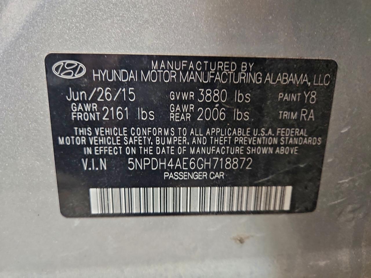2016 Hyundai Elantra Se - zdjęcie 12
