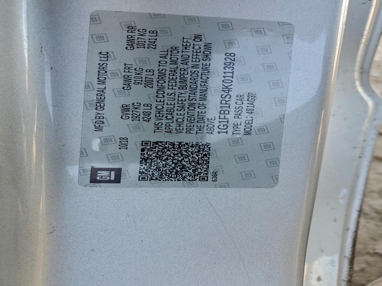 2019 Chevrolet Camaro Ls - zdjęcie 12