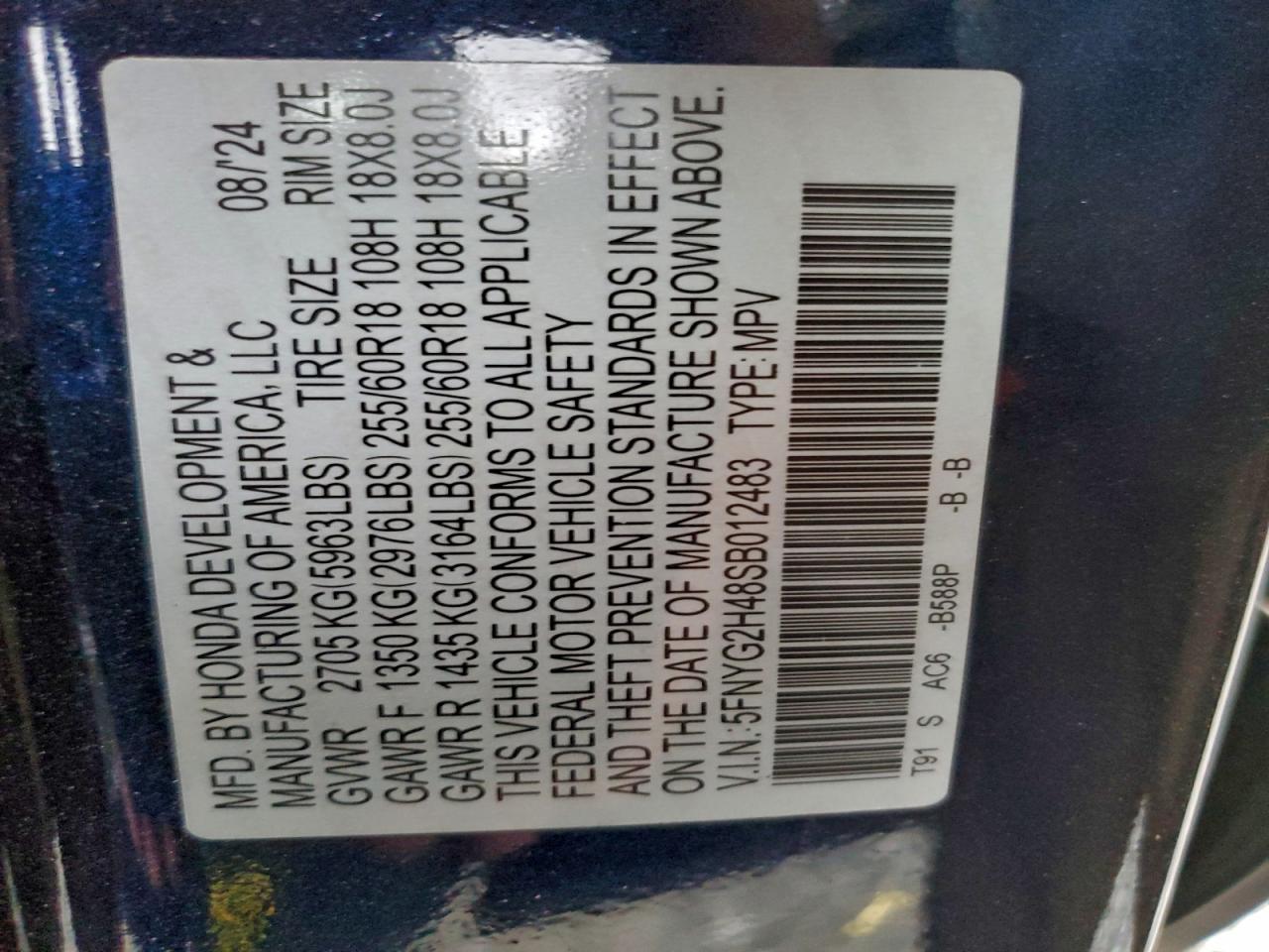 2025 Honda Pilot Exl - zdjęcie 13