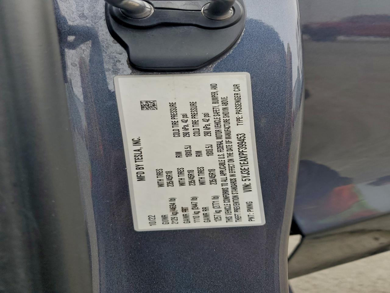 2023 Tesla 3 - zdjęcie 13