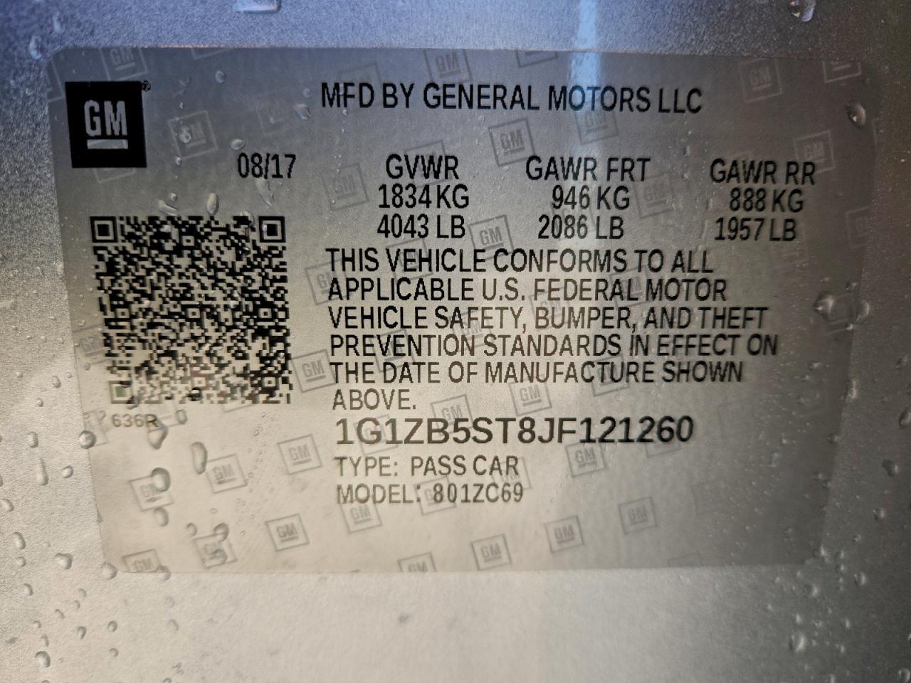 2018 Chevrolet Malibu Ls - zdjęcie 13