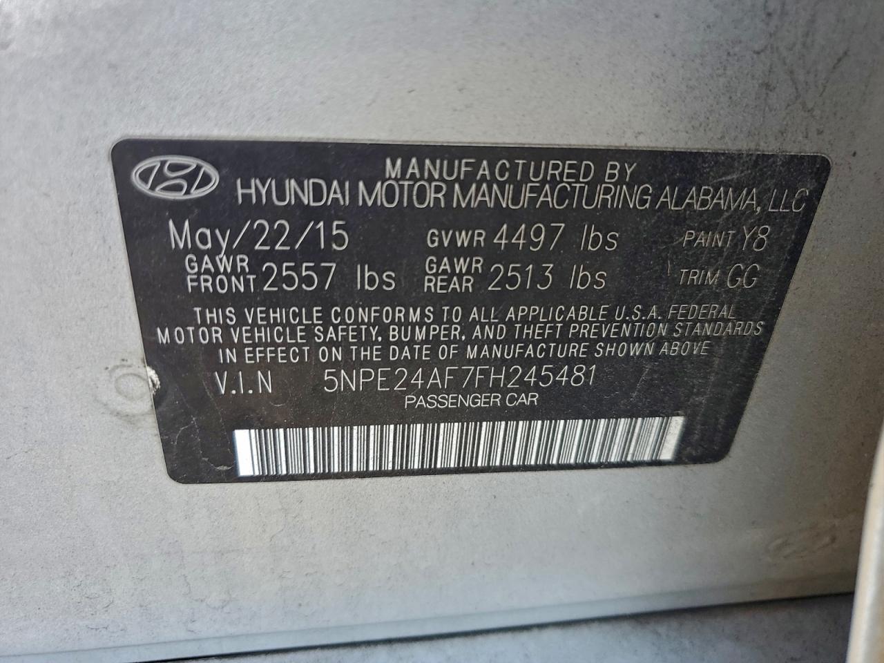 2015 Hyundai Sonata Se - zdjęcie 12