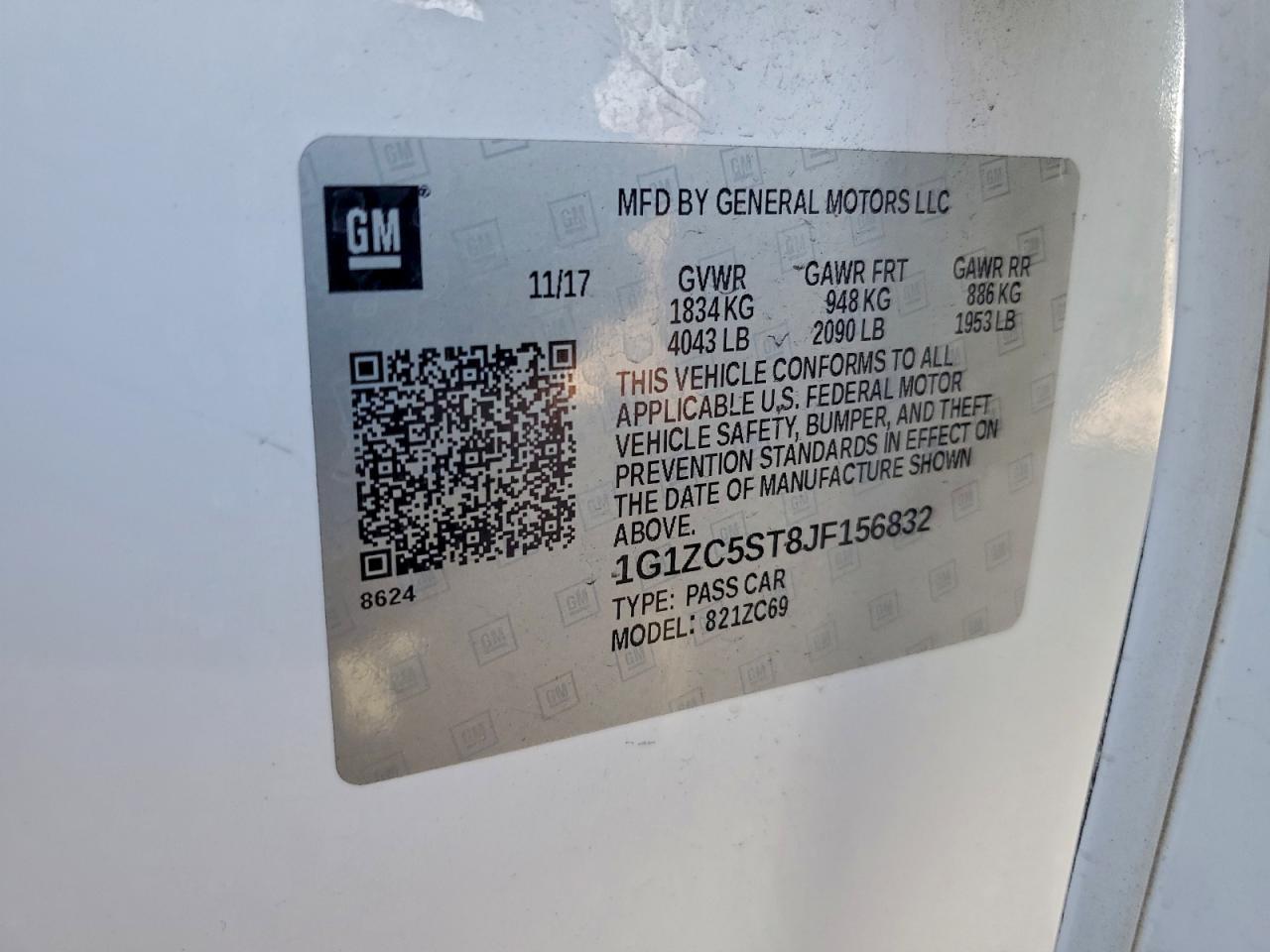 2018 Chevrolet Malibu Ls - zdjęcie 12