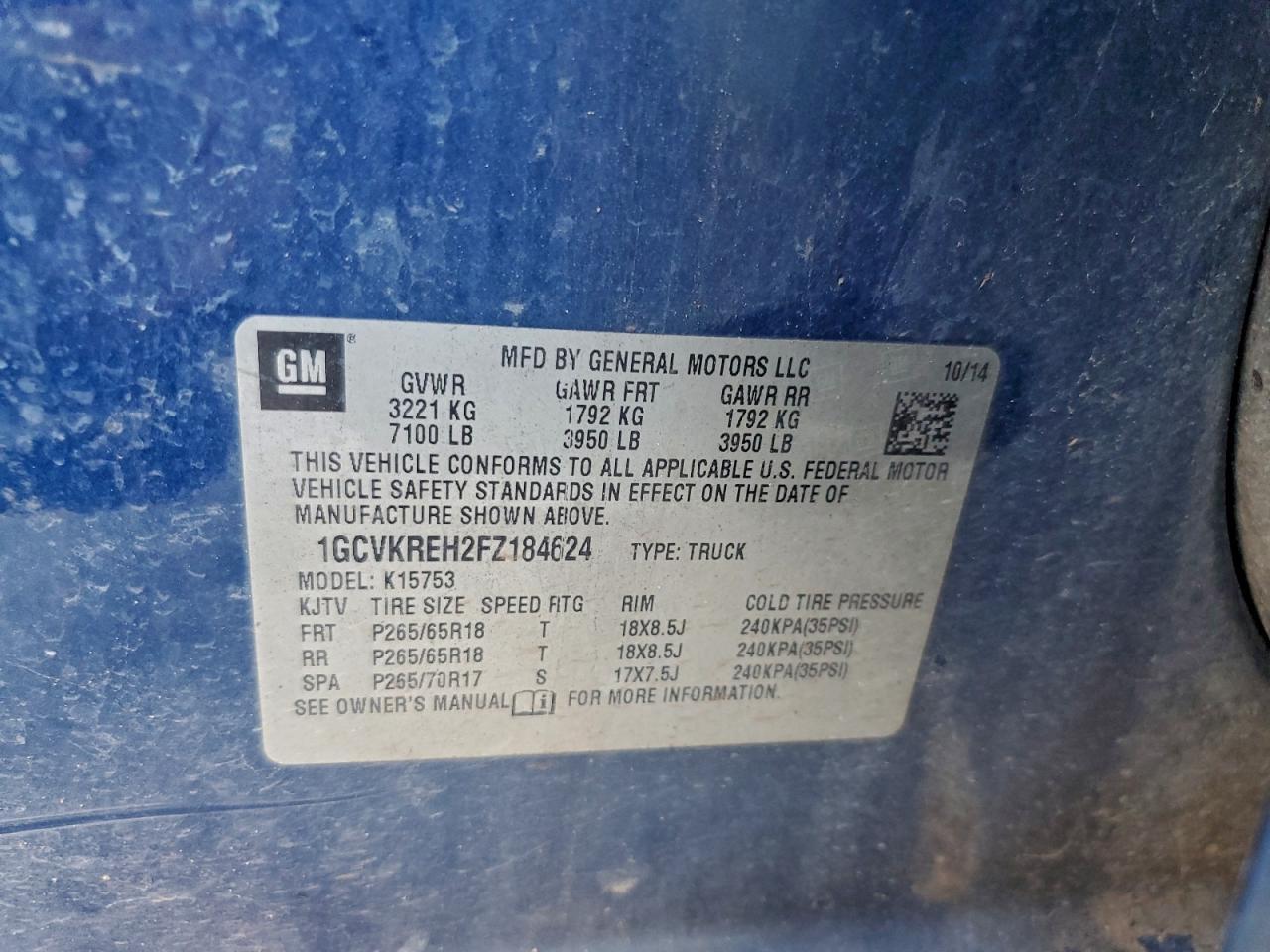 2015 Chevrolet Silverado K1500 Lt - zdjęcie 12