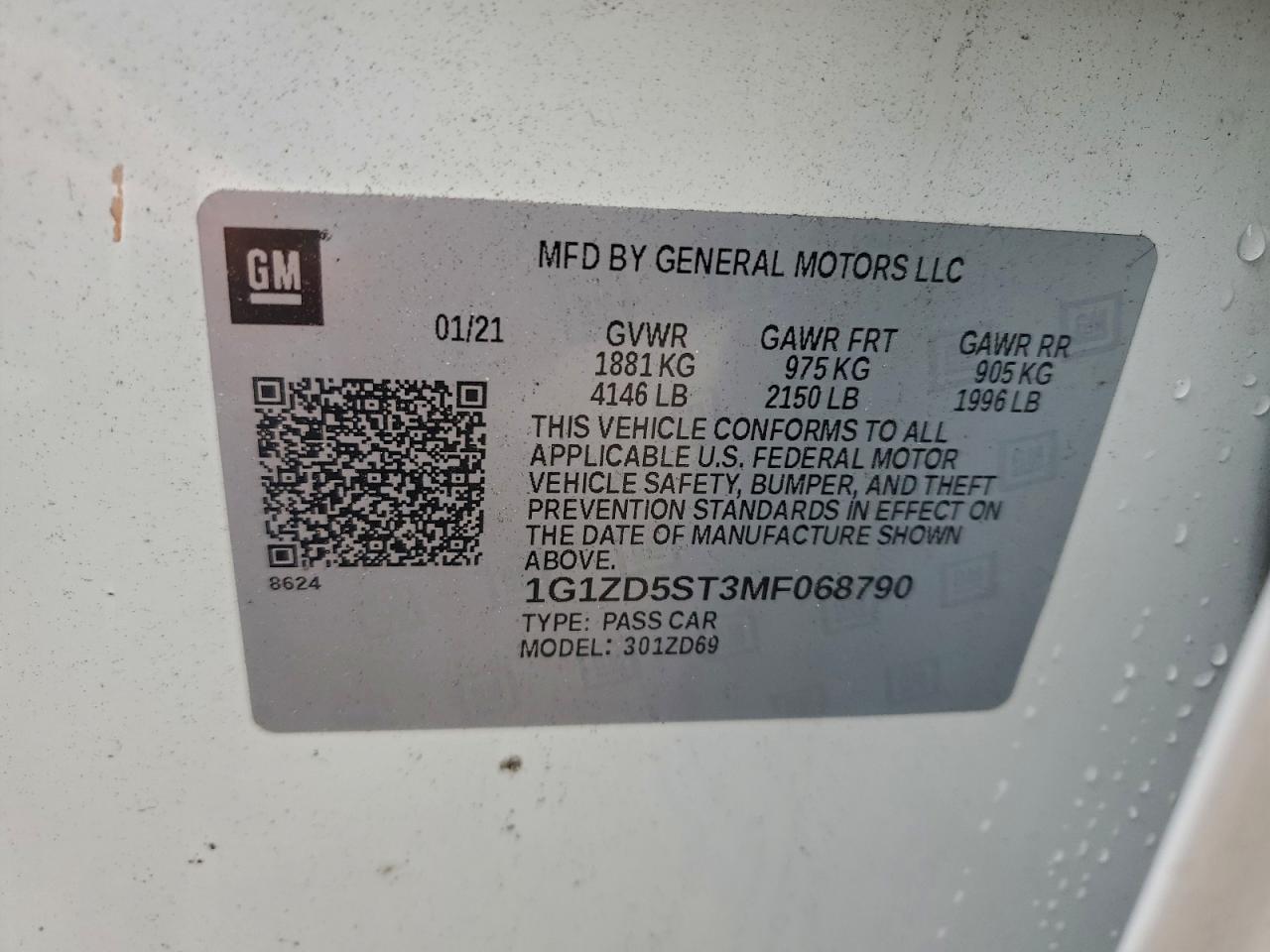 2021 Chevrolet Malibu Lt - zdjęcie 13