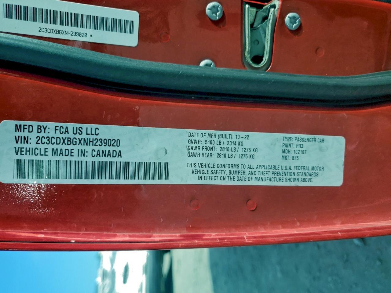 2022 Dodge Charger Sxt - zdjęcie 13