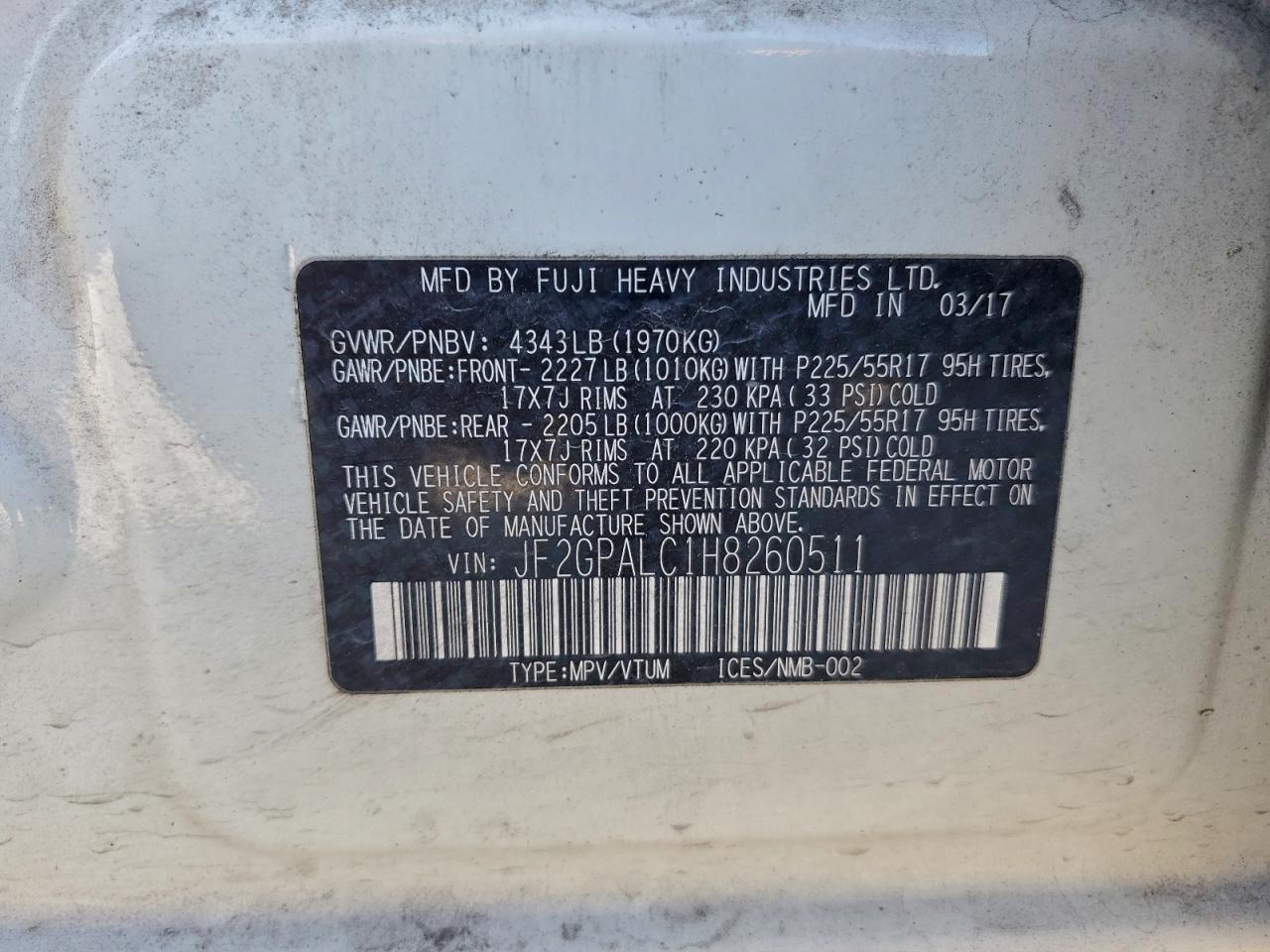 2017 Subaru Crosstrek Limited - zdjęcie 13