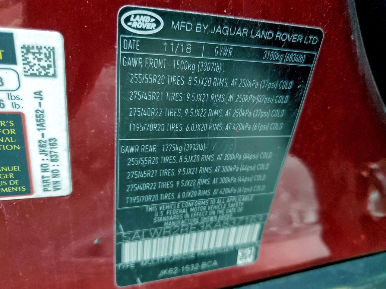 2019 Land Rover Range Rover Sport Supercharged Dynamic - zdjęcie 13