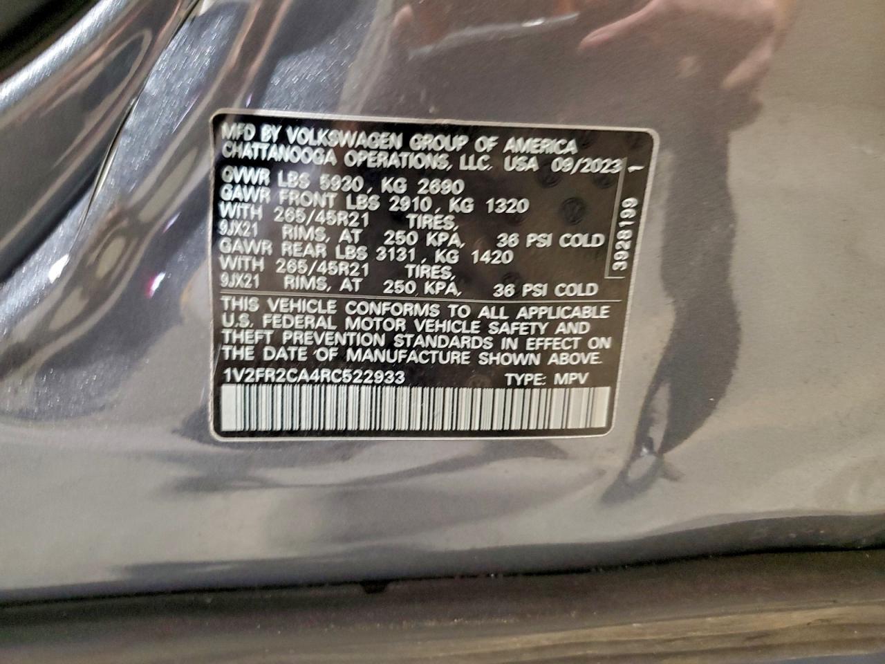 2024 Volkswagen Atlas - zdjęcie 13