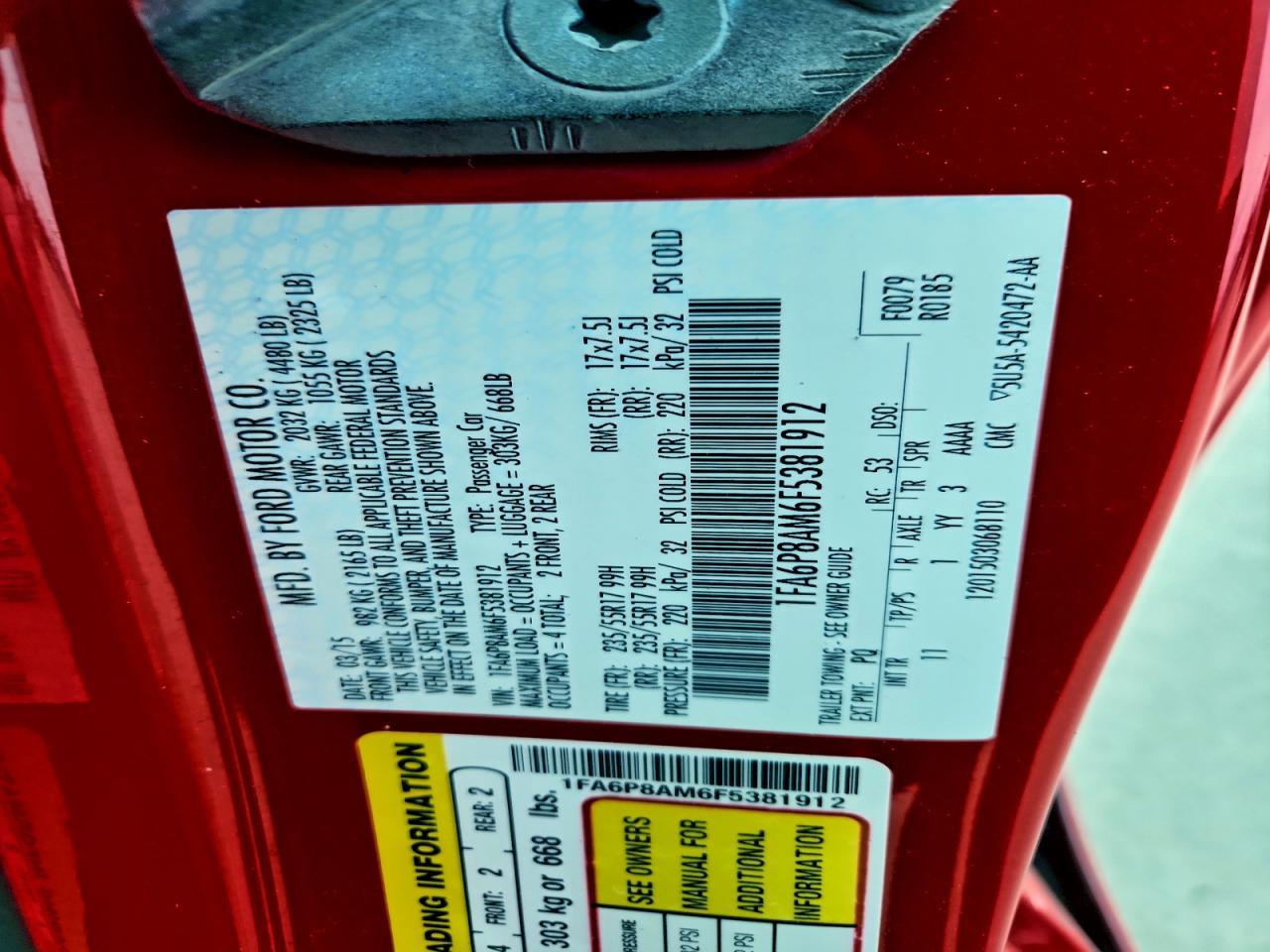 2015 Ford Mustang - zdjęcie 12