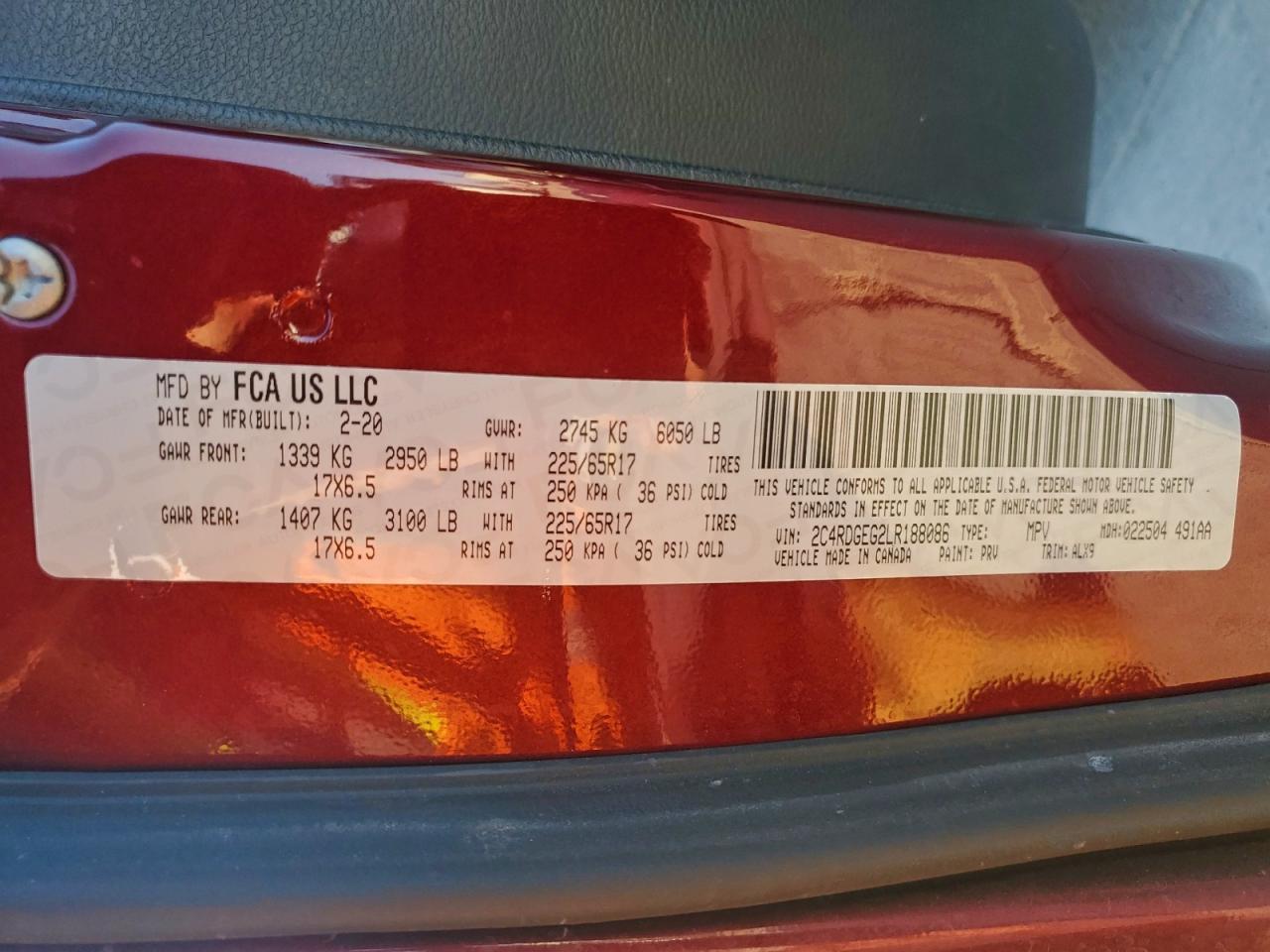 2020 Dodge Grand Caravan Gt - zdjęcie 13