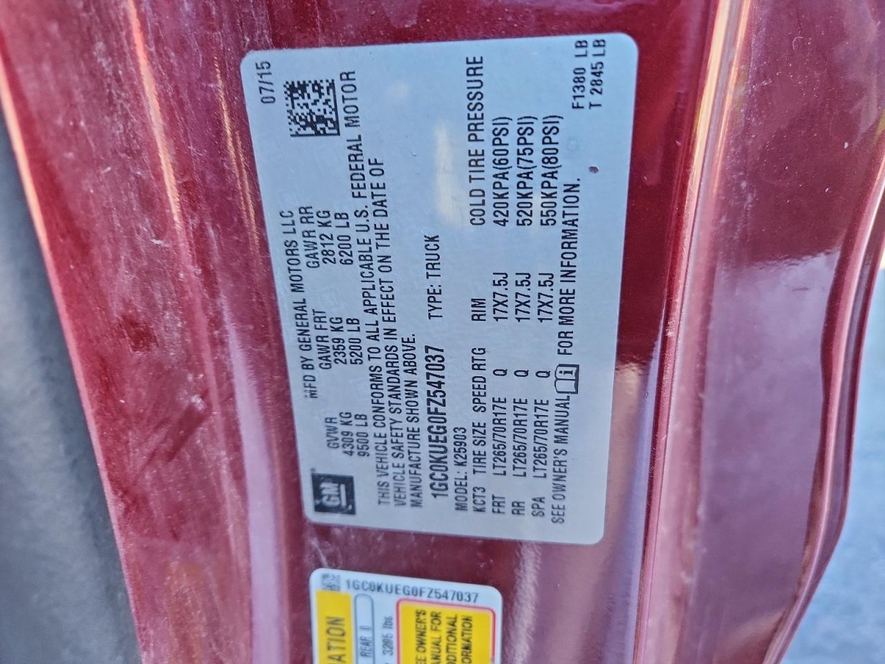 2015 Chev Silv1500 2 - zdjęcie 12