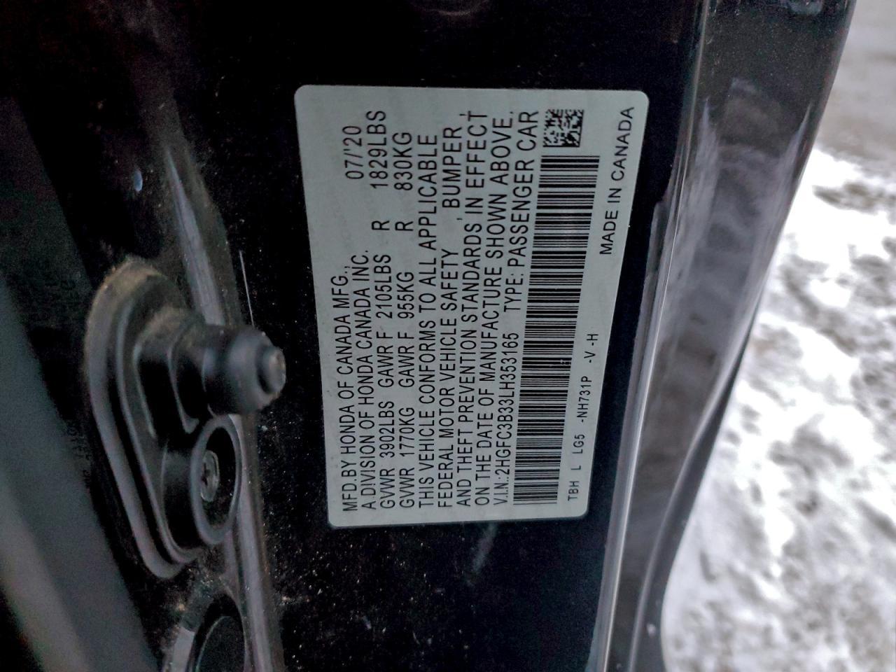 2020 Honda Civic Ex - zdjęcie 12