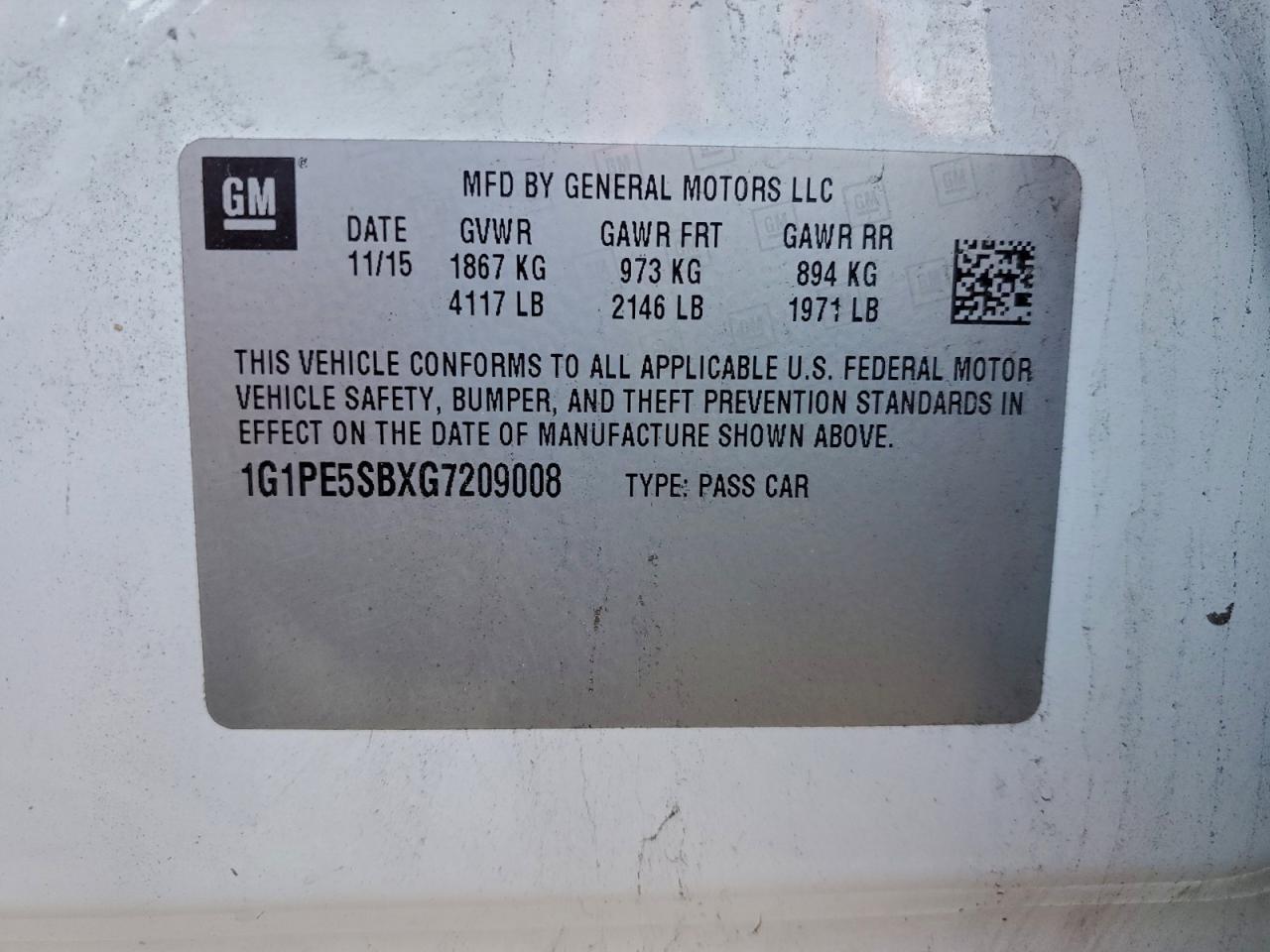 2016 Chevrolet Cruze Limited Lt - zdjęcie 12