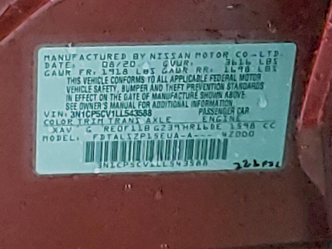 2020 Nissan Kicks Sv - zdjęcie 12