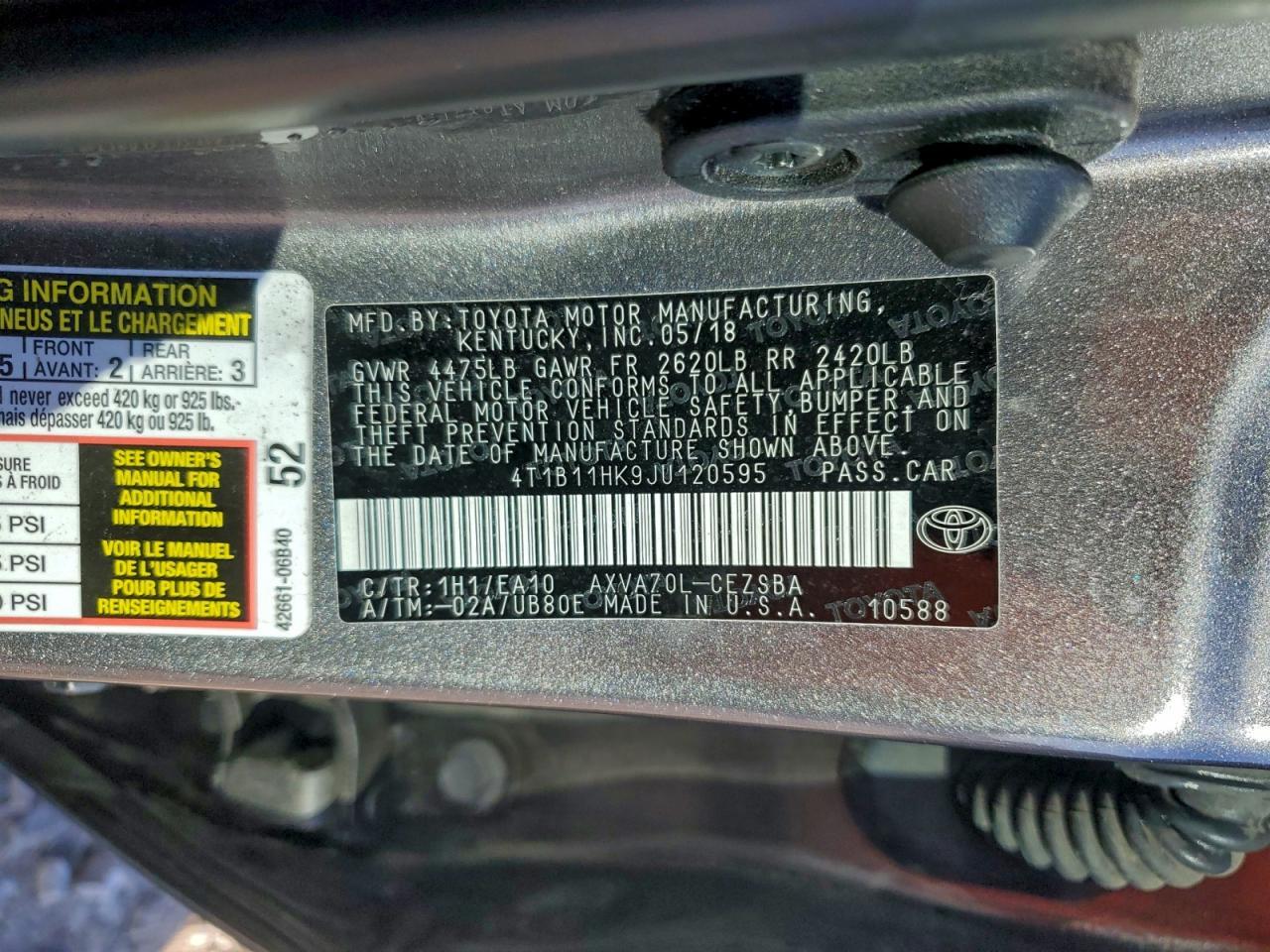 2018 Toyota Camry Se - zdjęcie 12