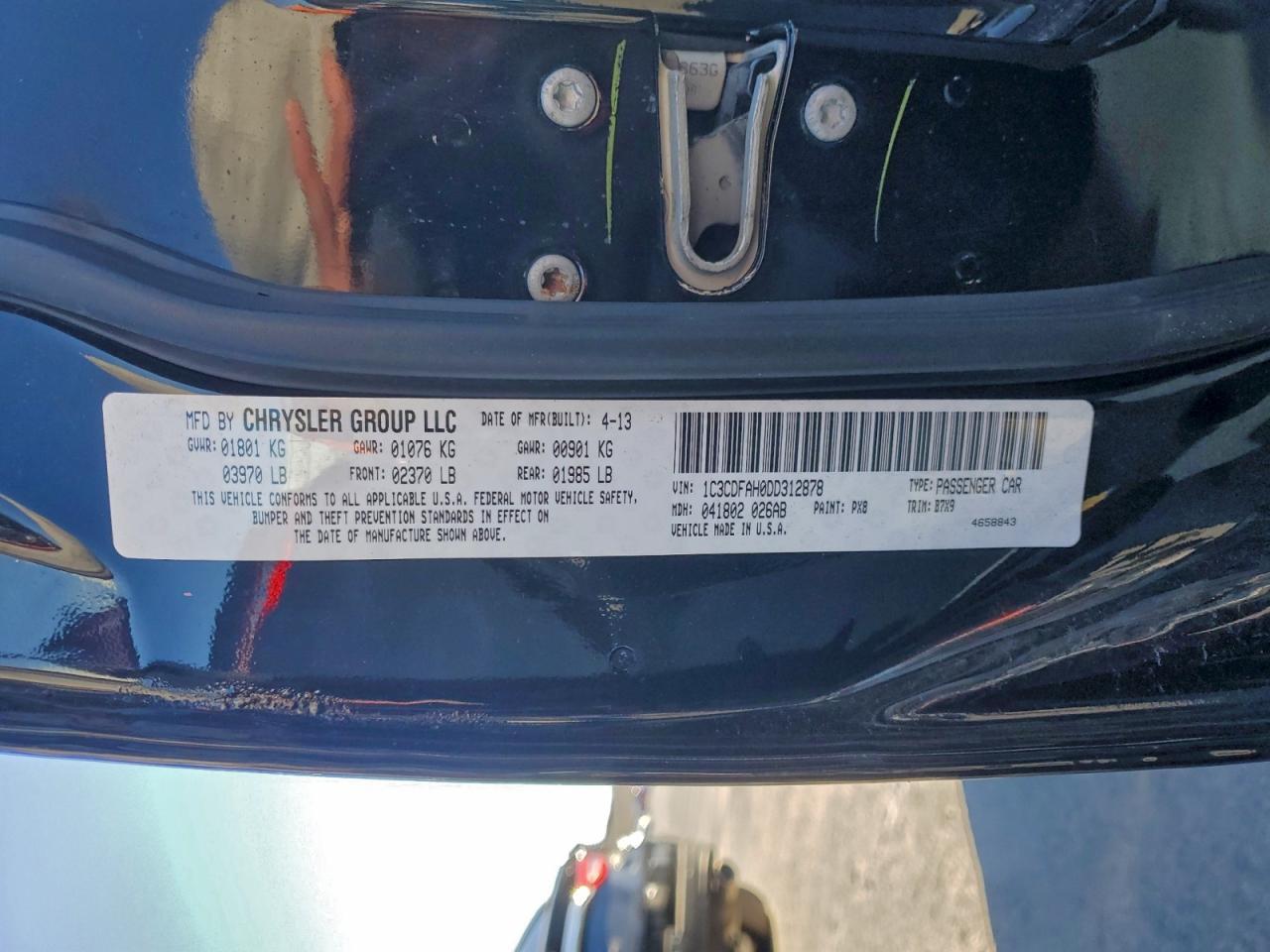 2013 Dodge Dart Se - zdjęcie 12