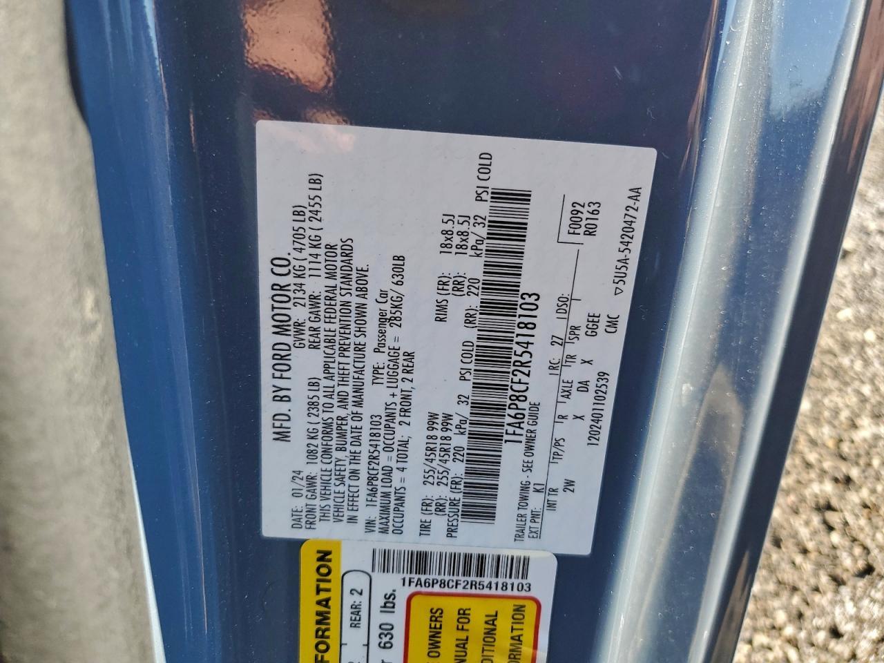 2024 Ford Mustang Gt - zdjęcie 12