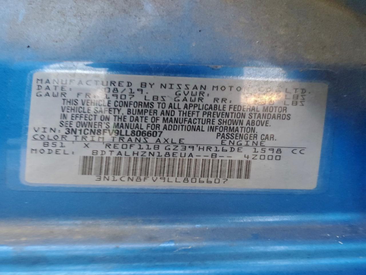 2020 Nissan Versa Sr - zdjęcie 12