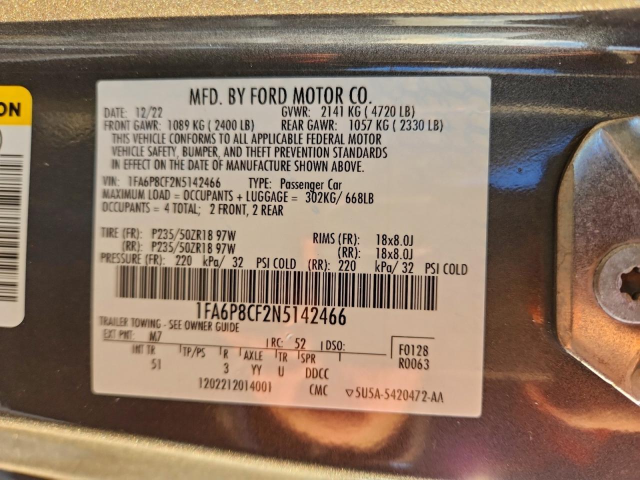 2022 Ford Mustang Gt - zdjęcie 13