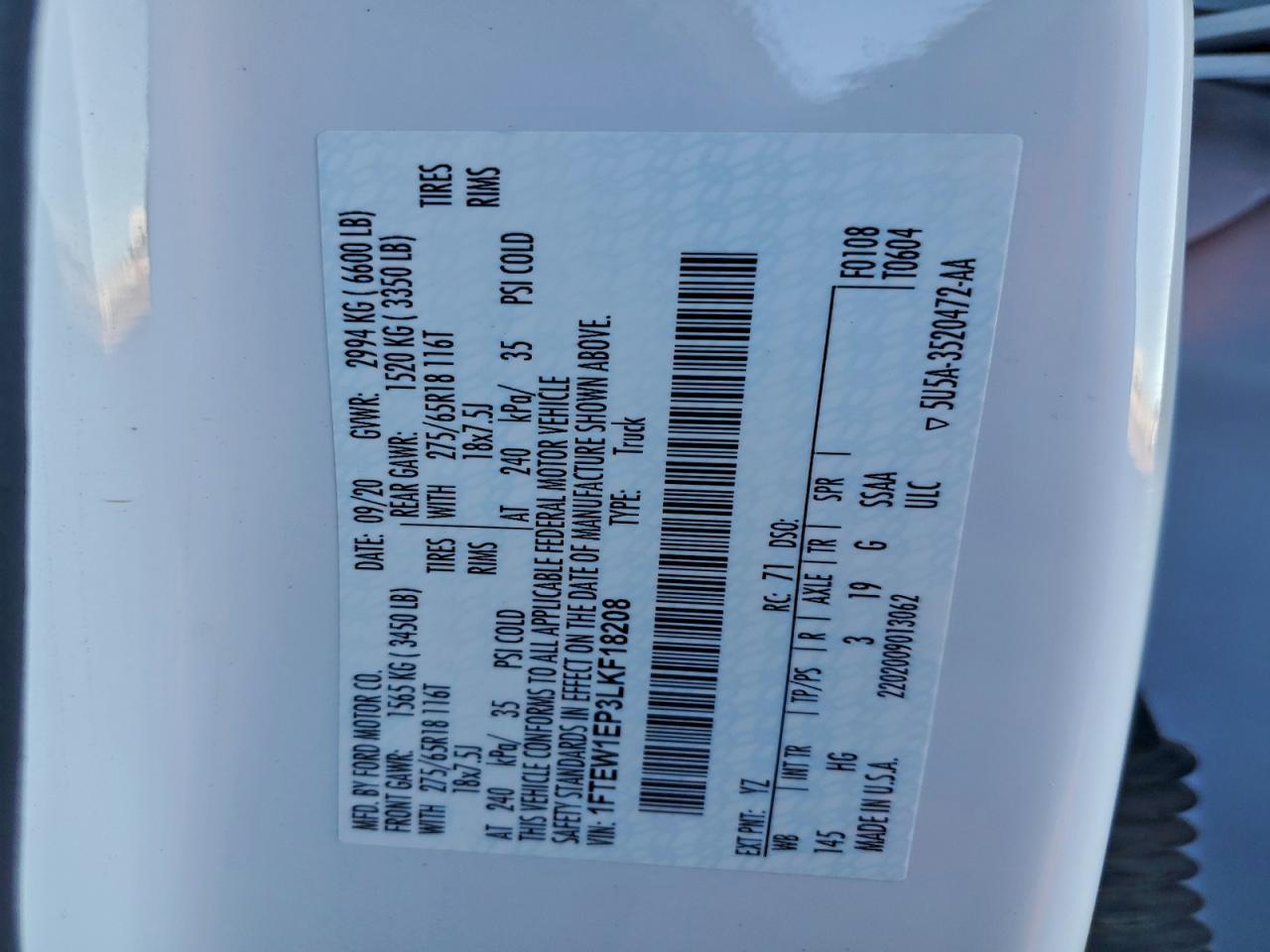 2020 Ford F150 Supercrew - zdjęcie 13