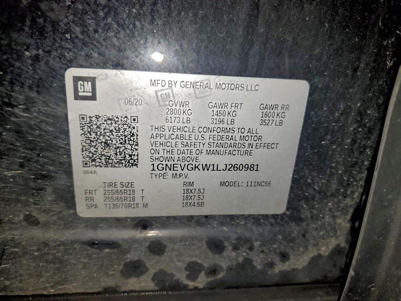 2020 Chevrolet Traverse Lt - zdjęcie 14