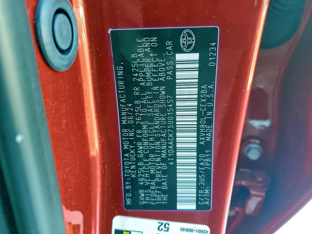 2025 Toyota Camry Xse - zdjęcie 12