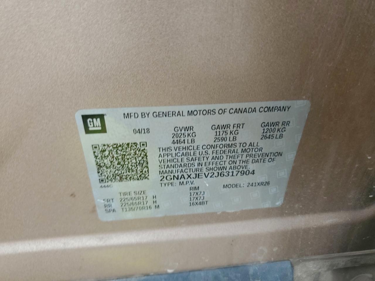 2018 Chevrolet Equinox Lt - zdjęcie 13