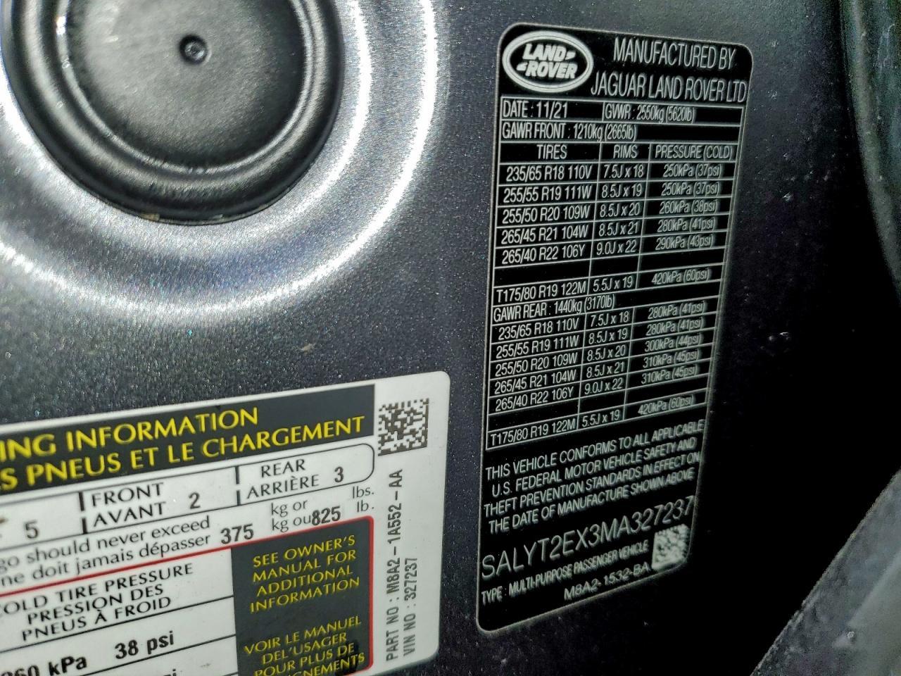 2021 Land Rover Range Rover Velar R-Dynamic S - zdjęcie 14