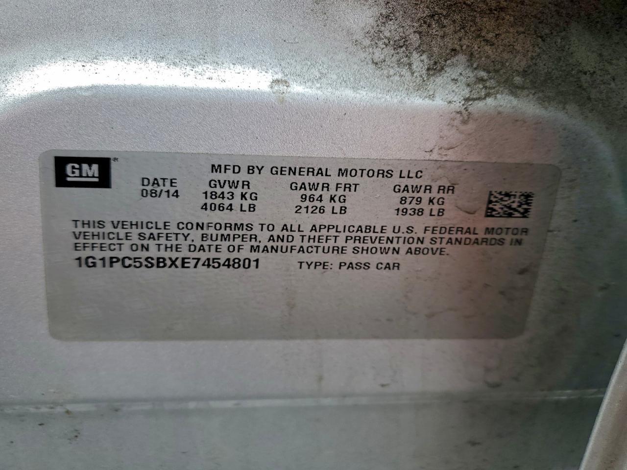 2014 Chevrolet Cruze Lt - zdjęcie 12