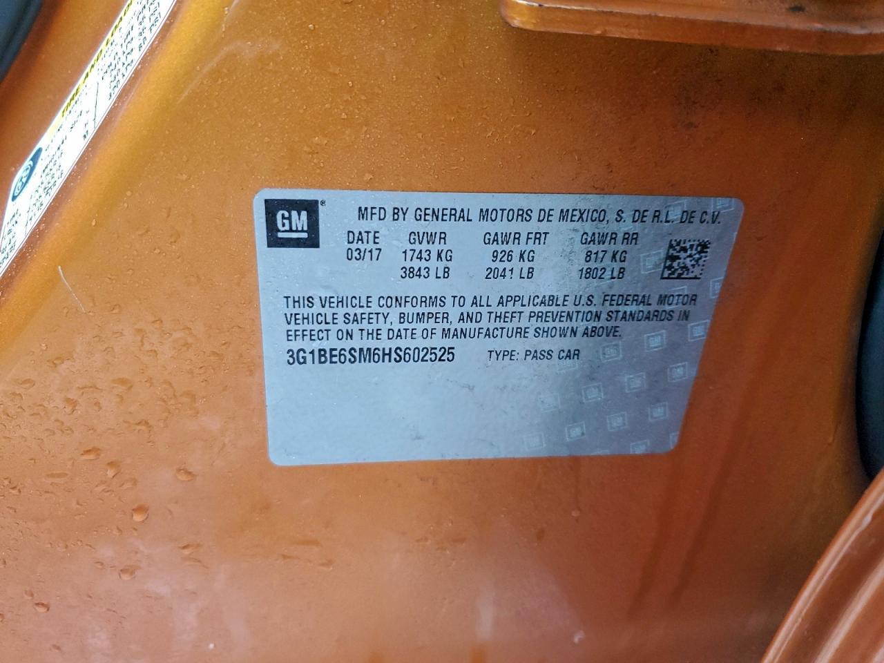 2017 Chevrolet Cruze Lt - zdjęcie 12