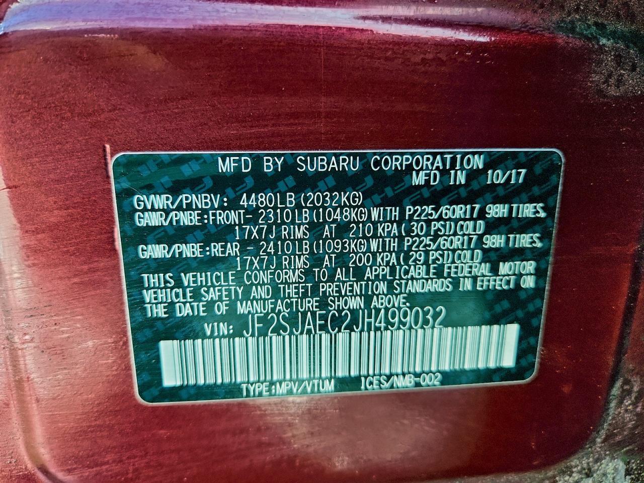 2018 Subaru Forester 2.5I Premium - zdjęcie 13