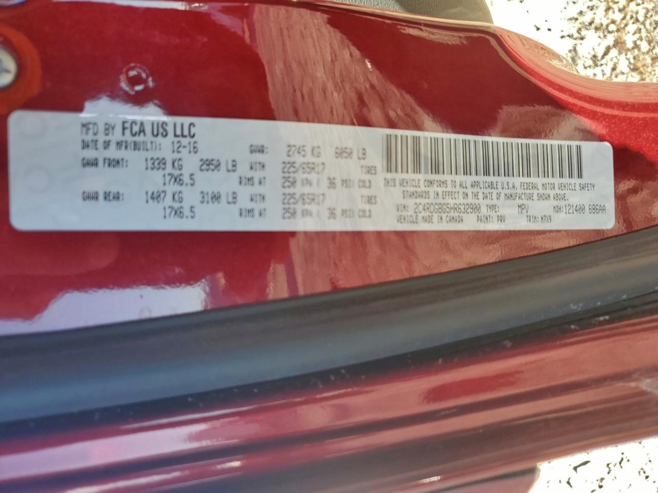 2017 Dodge Grand Caravan Se - zdjęcie 14