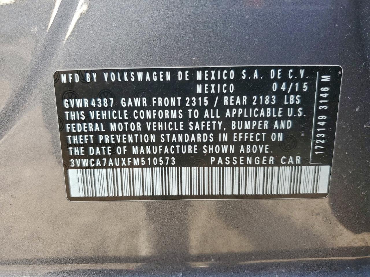 2015 Volkswagen Golf Sportwagen Tdi S - zdjęcie 12