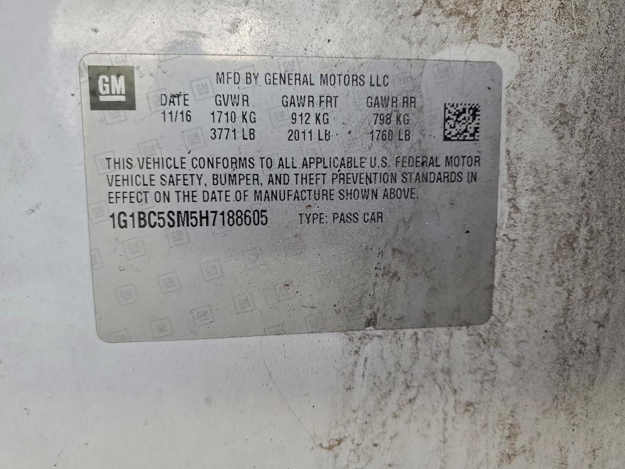 2017 Chevrolet Cruze Ls - zdjęcie 13