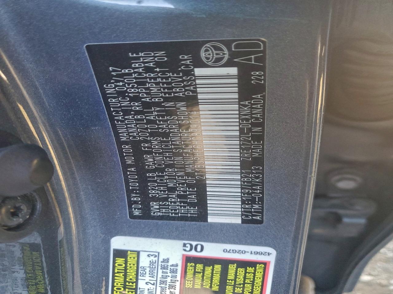 2017 Toyota Corolla L - zdjęcie 13