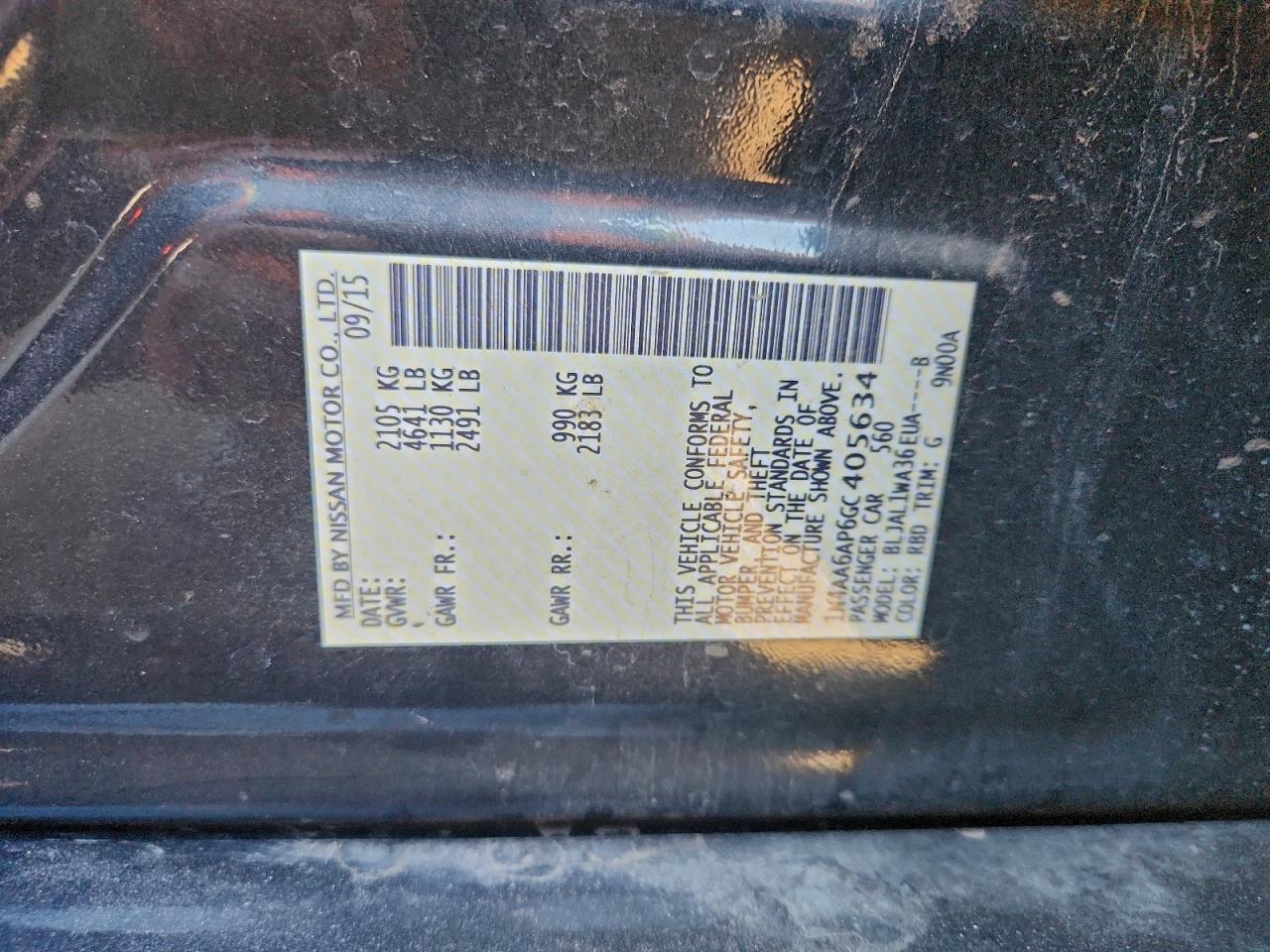 2016 Nissan Maxima 3.5S - zdjęcie 13