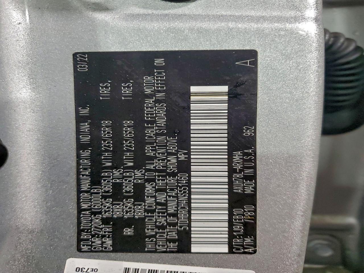 2022 Toyota Highlander Hybrid Xle - zdjęcie 13